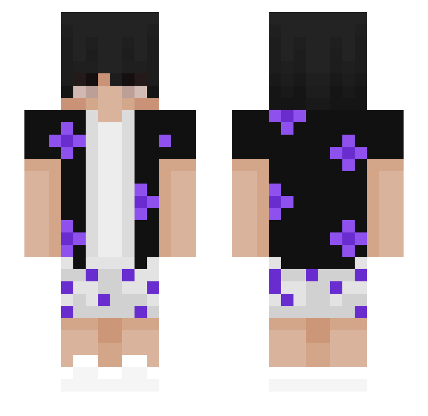 kebabcigim Minecraft skin, front and back view