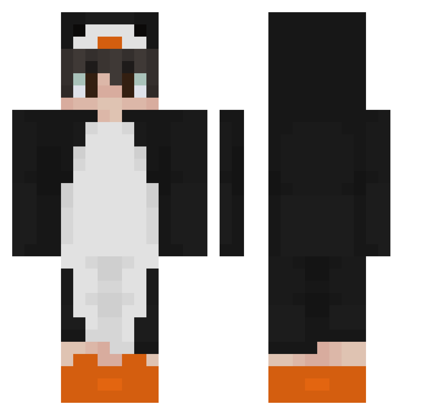xczploxyx42 Minecraft skin, front and back view