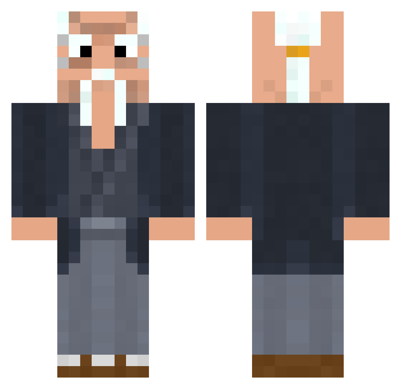 RolandoBrando Minecraft skin, front and back view
