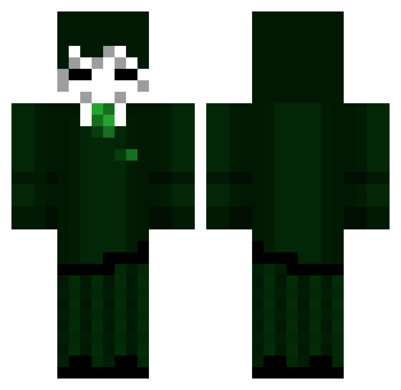 Hunterkiller_55 Minecraft skin, front and back view