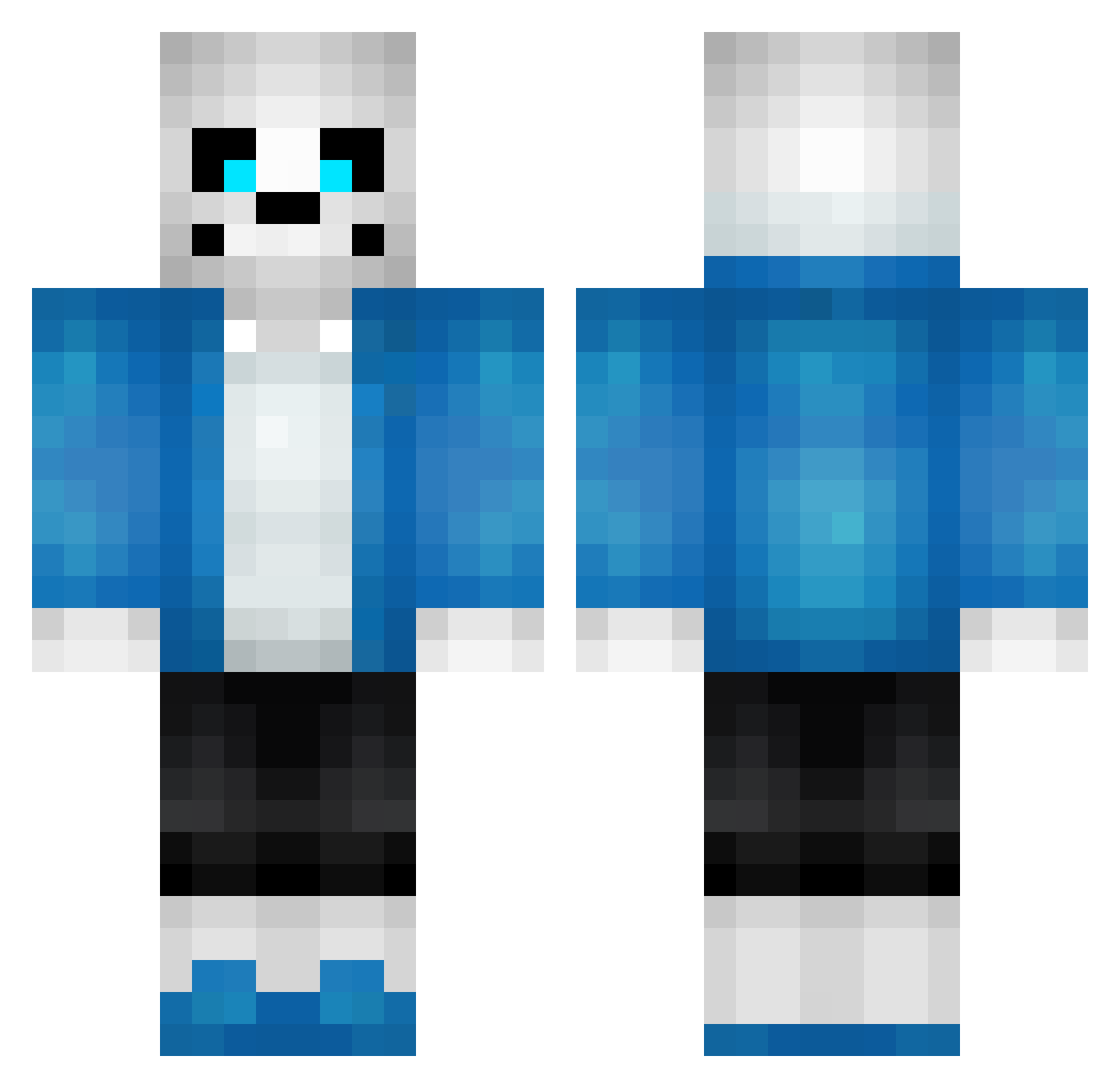 hammer_cup Minecraft skin, front and back view