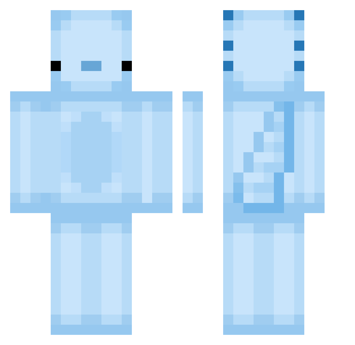 Some0ne30 Minecraft skin, front and back view