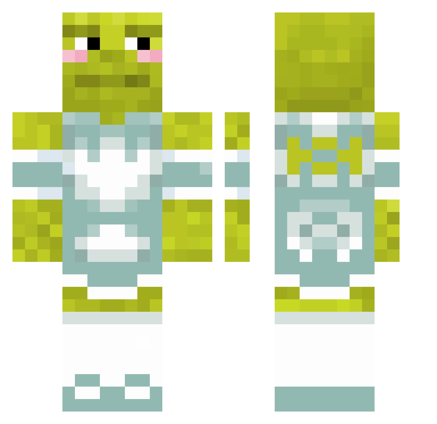 stardust80 Minecraft skin, front and back view