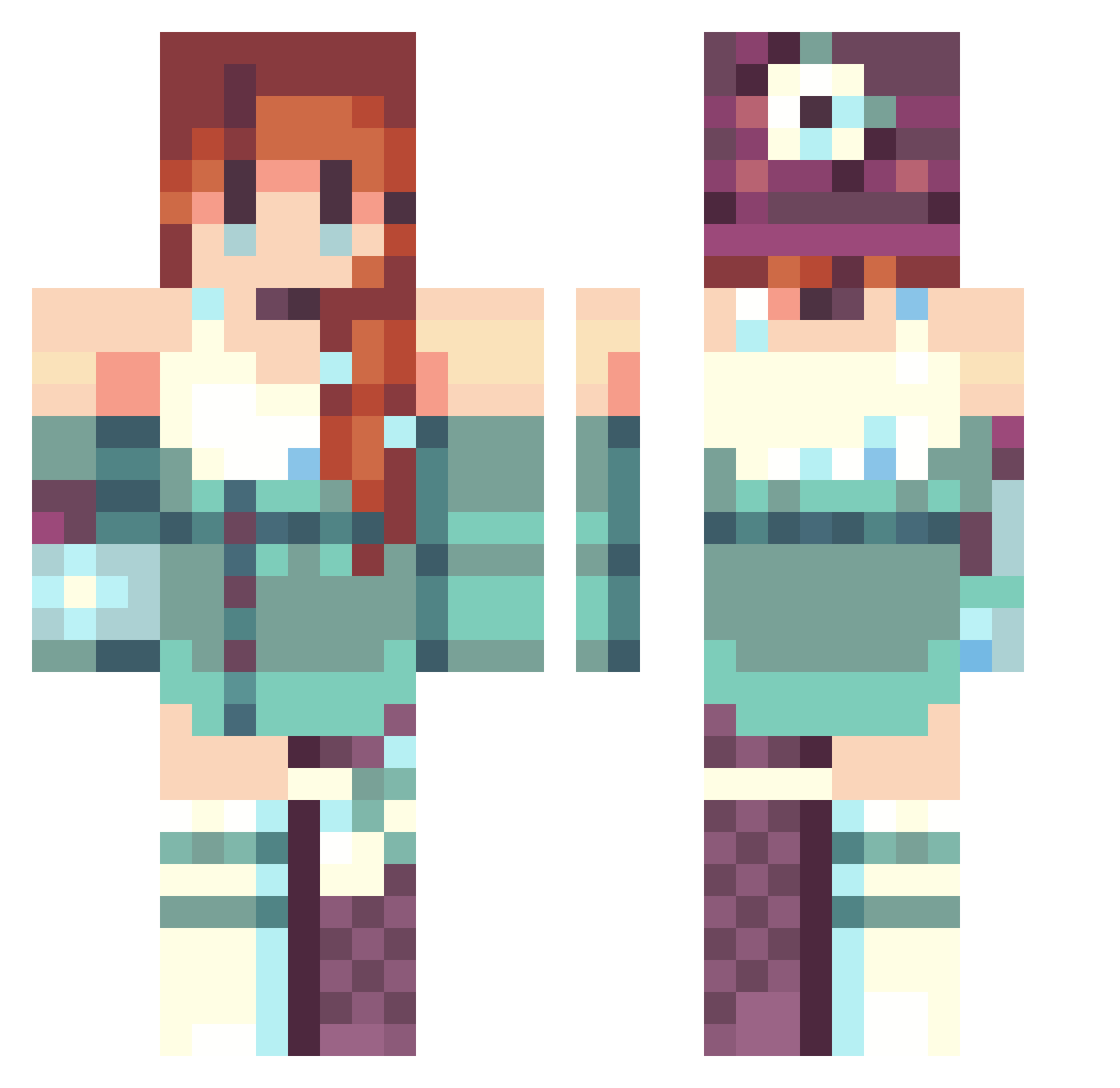 super_boy Minecraft skin, front and back view