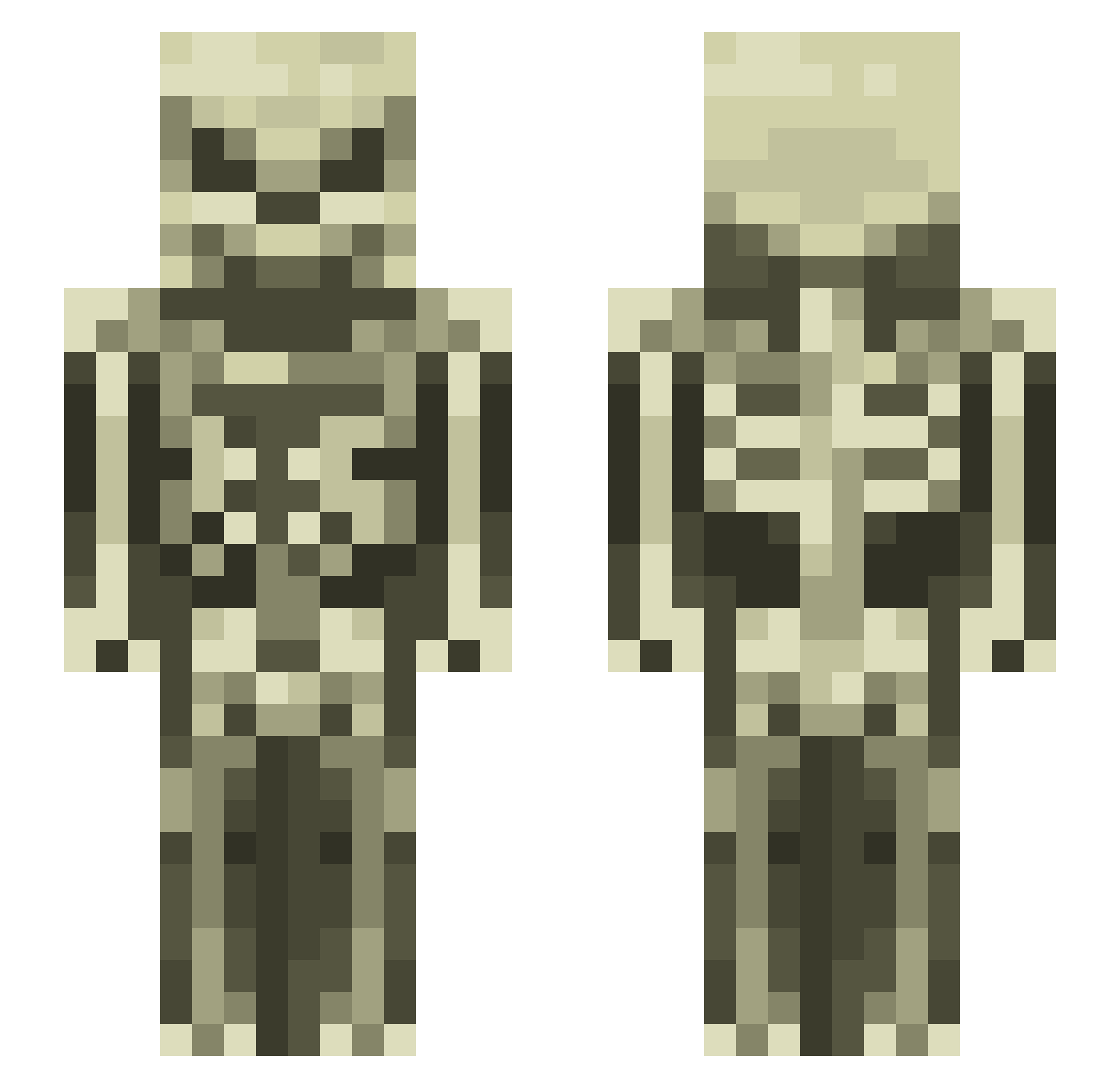 Aurum_Dragon Minecraft skin, front and back view