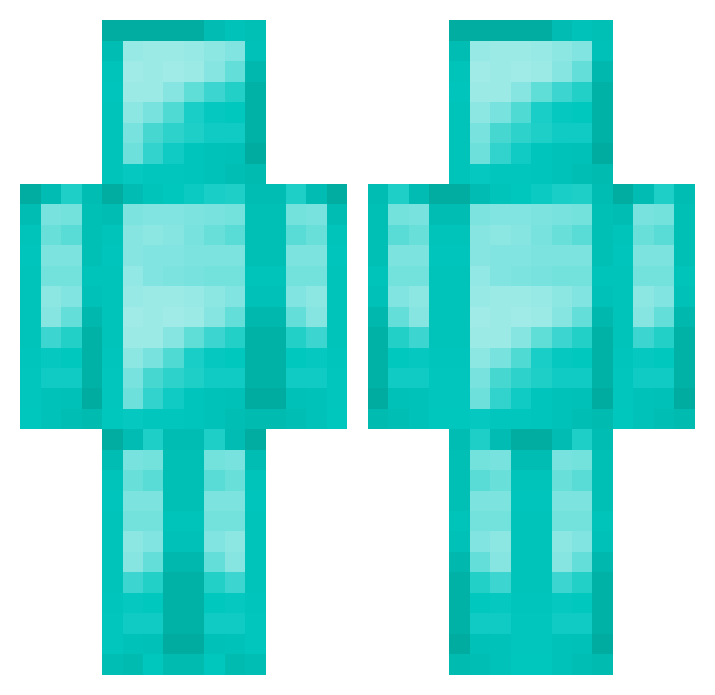 SoulReaperX2 Minecraft skin, front and back view
