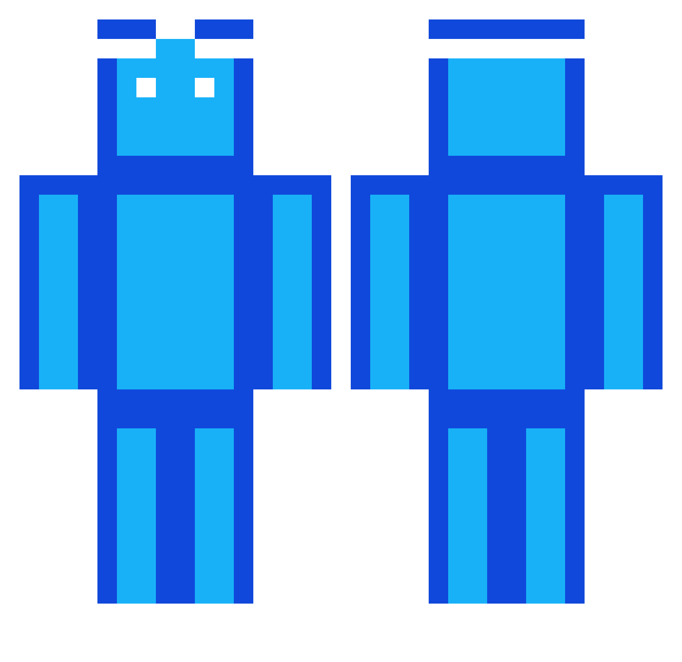 S7J11 Minecraft skin, front and back view
