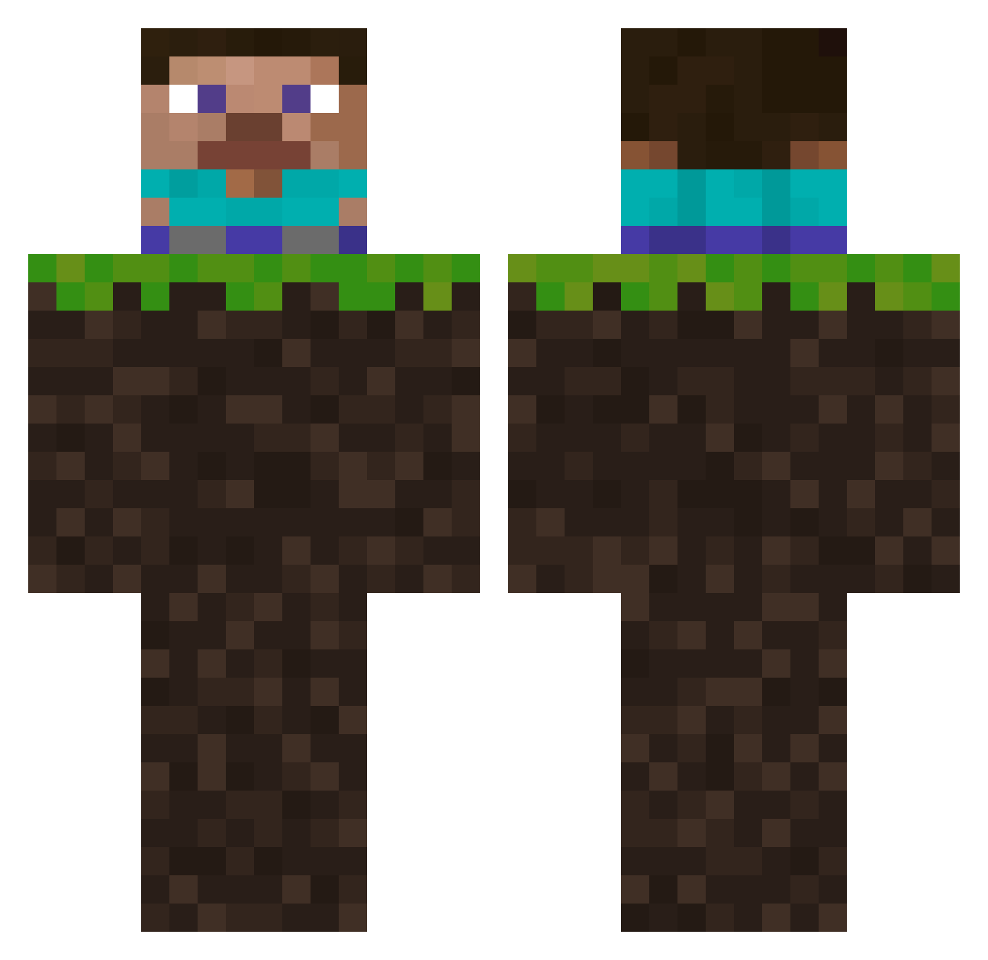 shblerkyjerkison Minecraft skin, front and back view