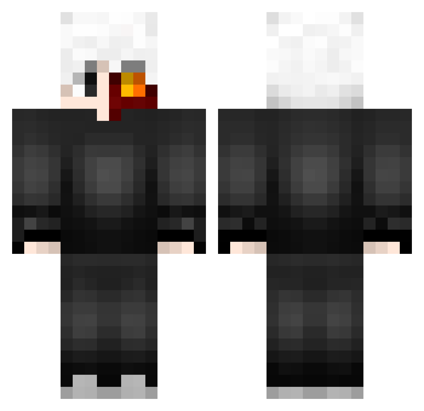 cheatszFODA Minecraft skin, front and back view