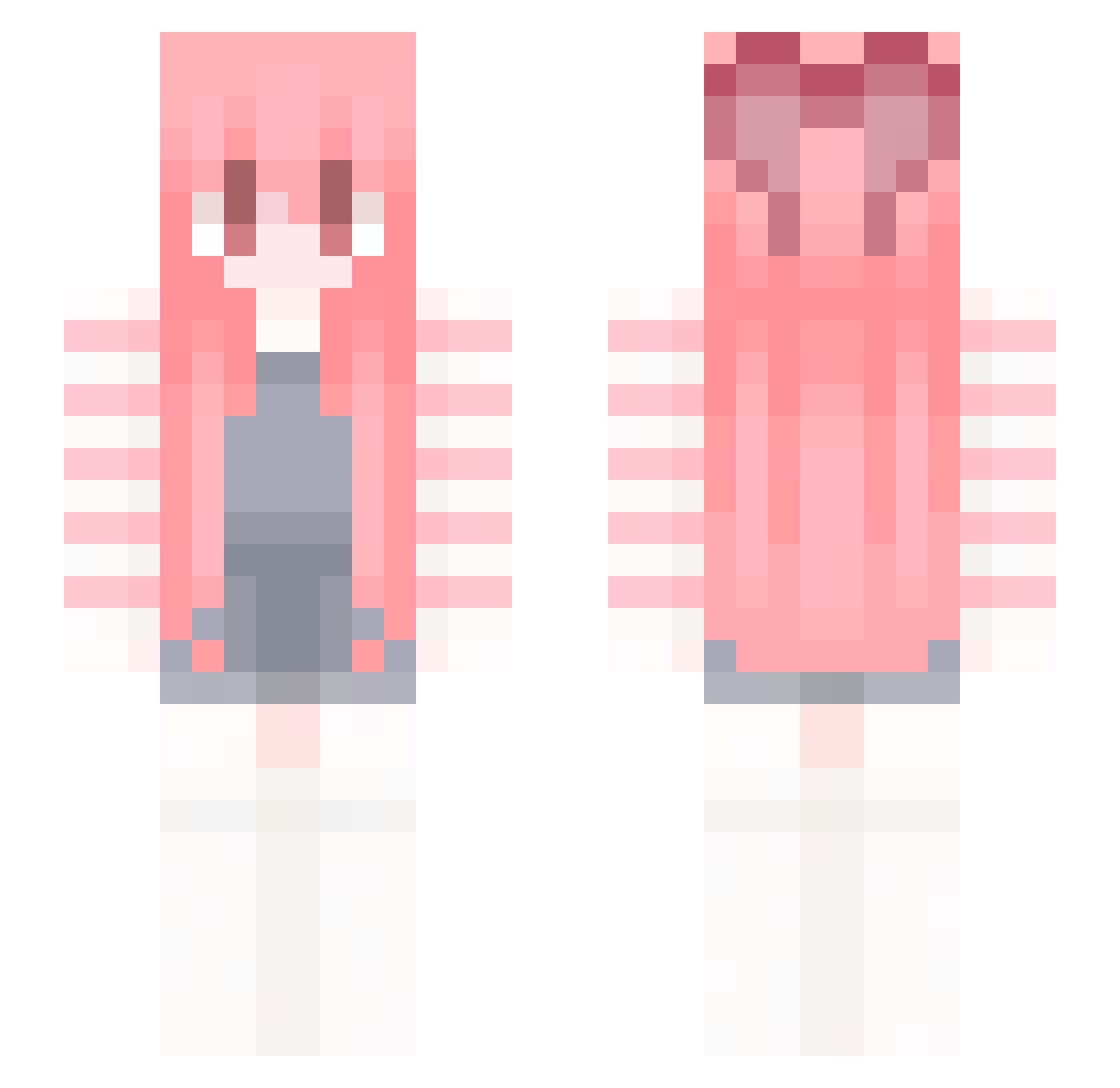 Winter_0111 Minecraft skin, front and back view