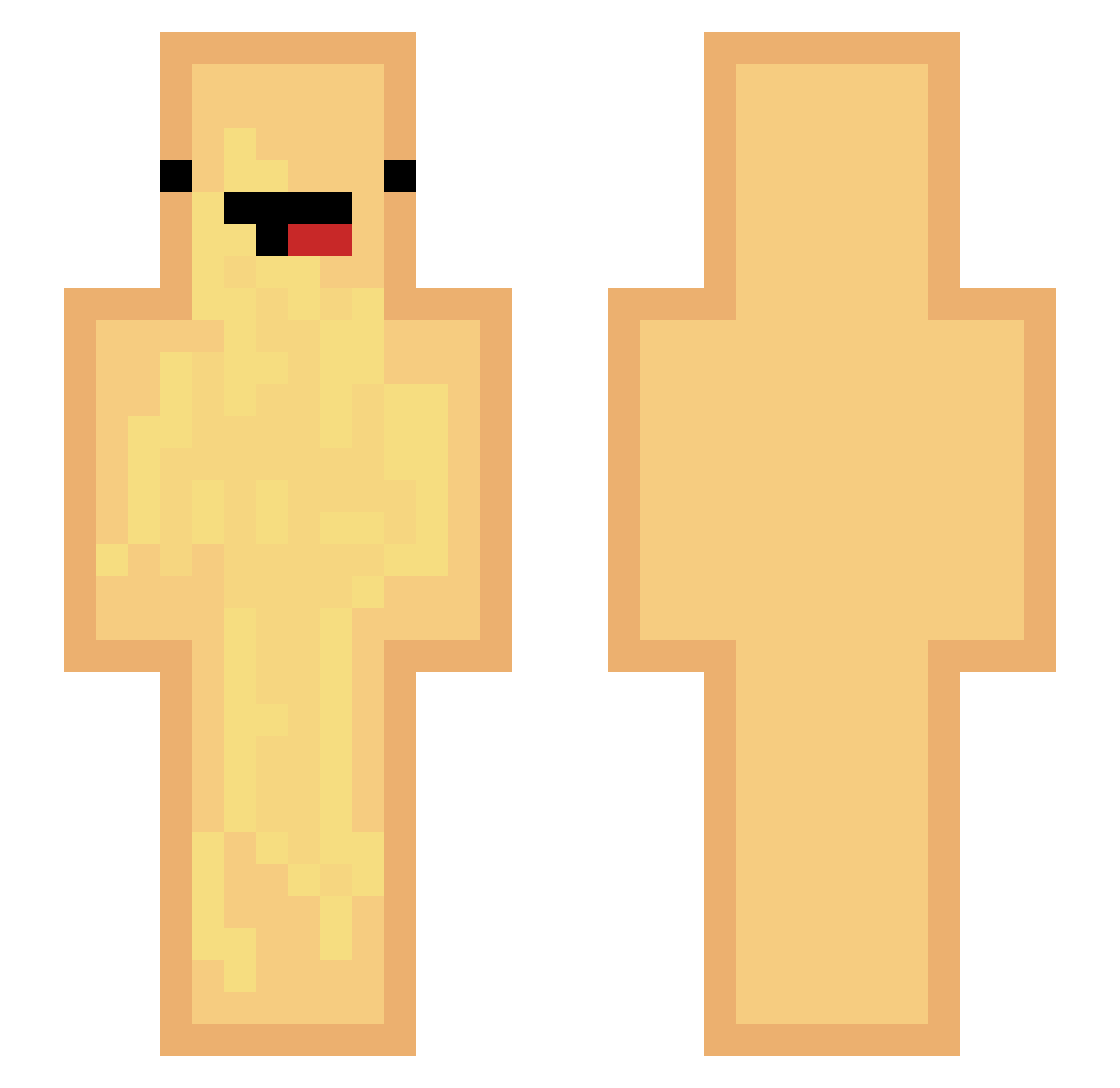 SubmissiveSeagle Minecraft skin, front and back view