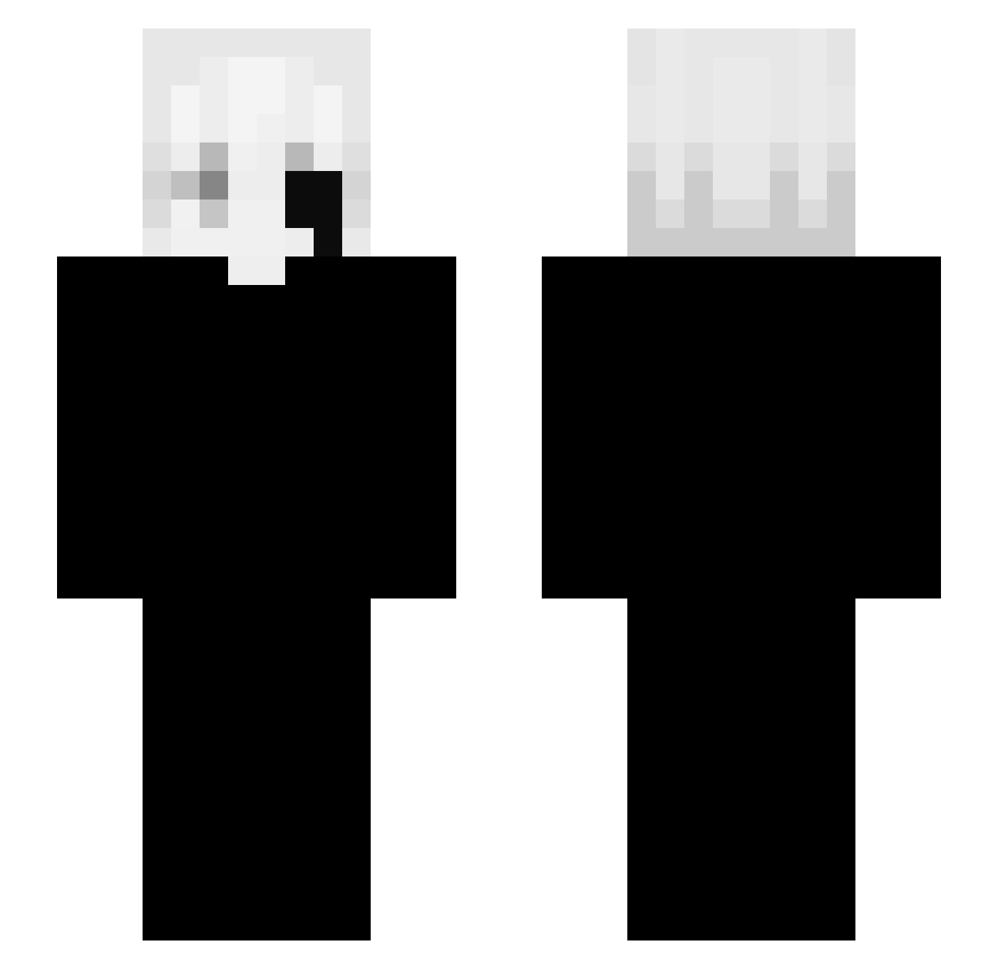 crzx Minecraft skin, front and back view
