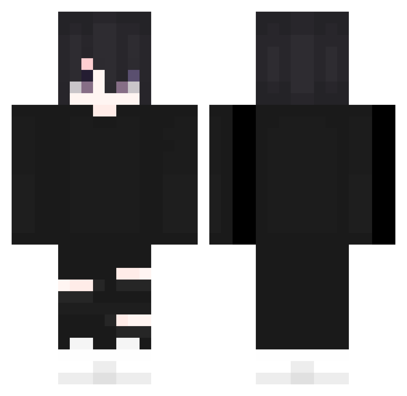 Z_55kkk Minecraft skin, front and back view