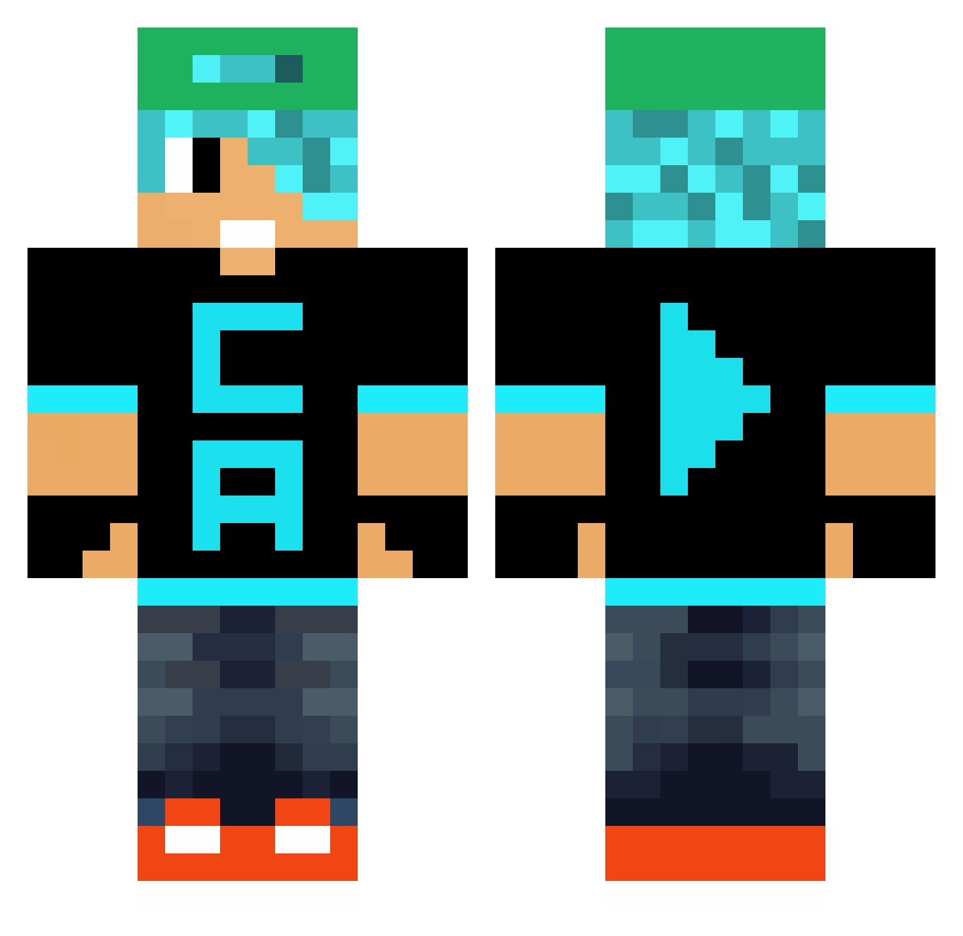 youlee_ Minecraft skin, front and back view