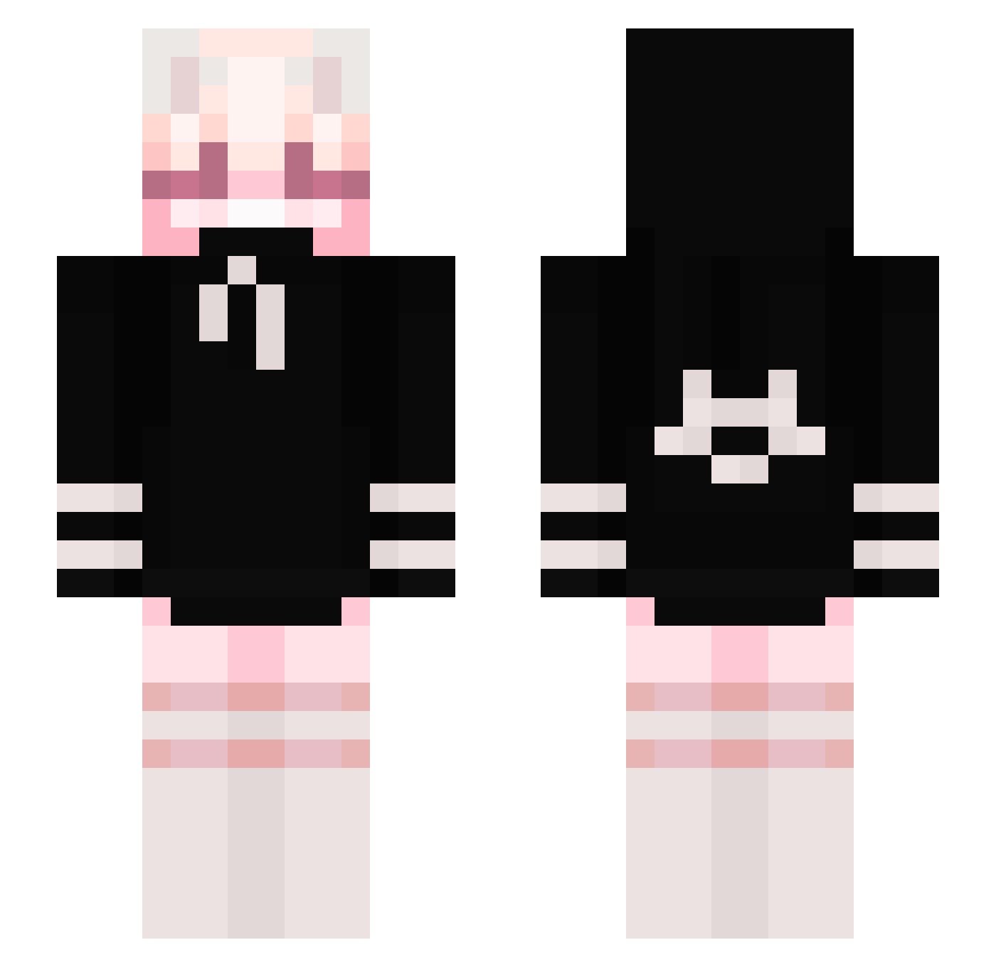 Legit_Furry_Dren Minecraft skin, front and back view