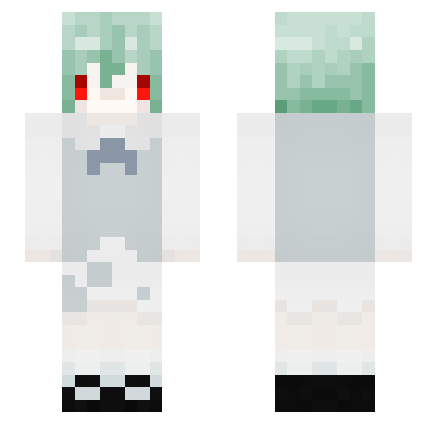 else Minecraft skin, front and back view