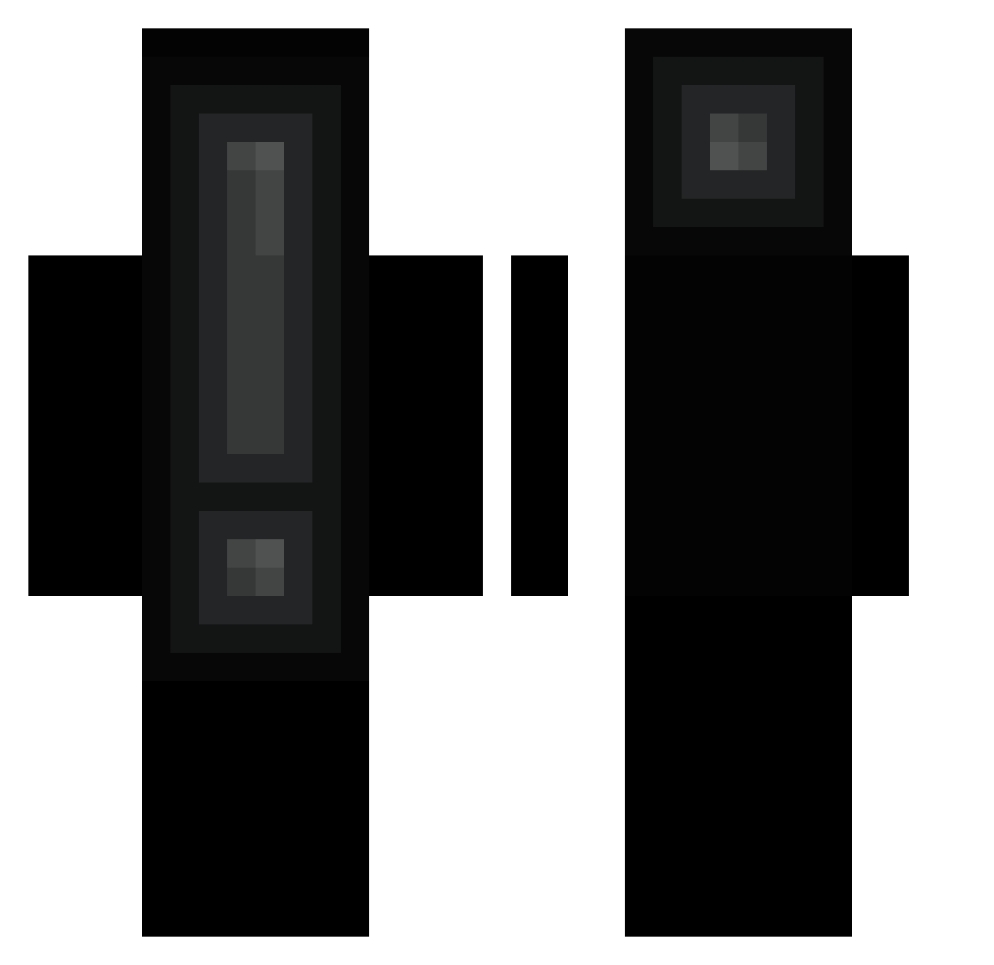 solorrr Minecraft skin, front and back view