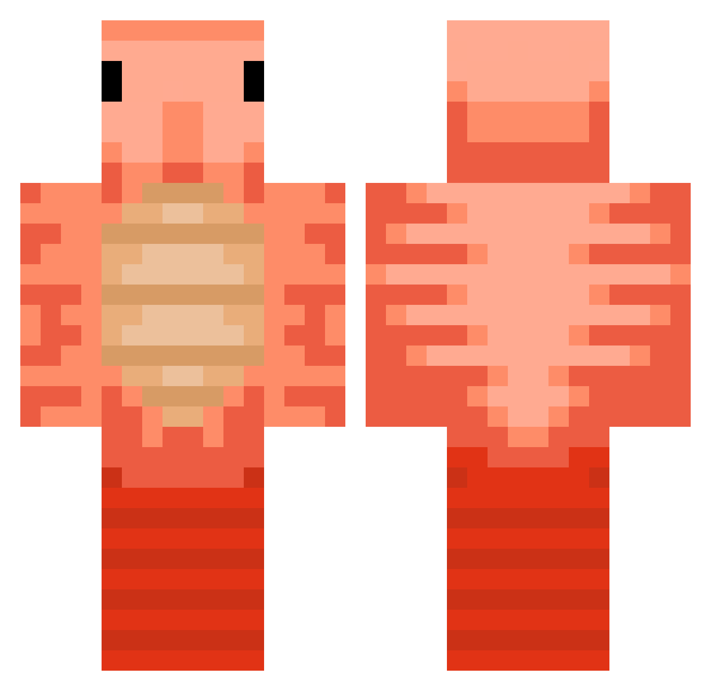 sshrimp_ Minecraft skin, front and back view
