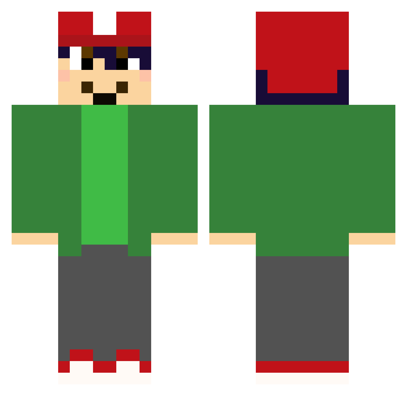 That_one_Goomba Minecraft skin, front and back view