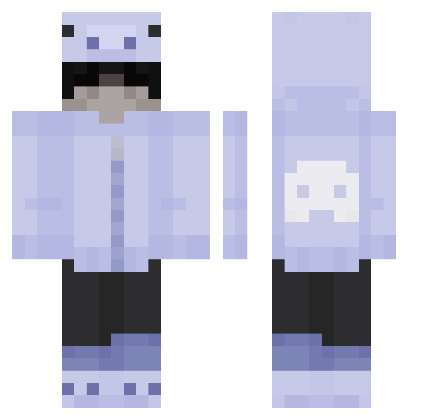 mini_superzion Minecraft skin, front and back view