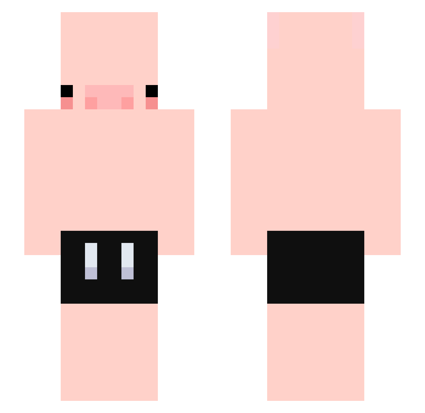 Mcynh_ Minecraft skin, front and back view
