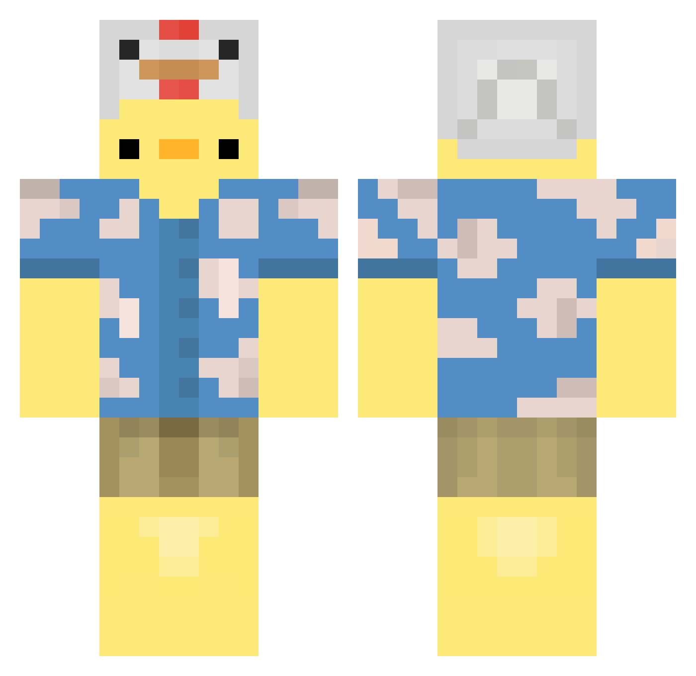 Zerc_89 Minecraft skin, front and back view