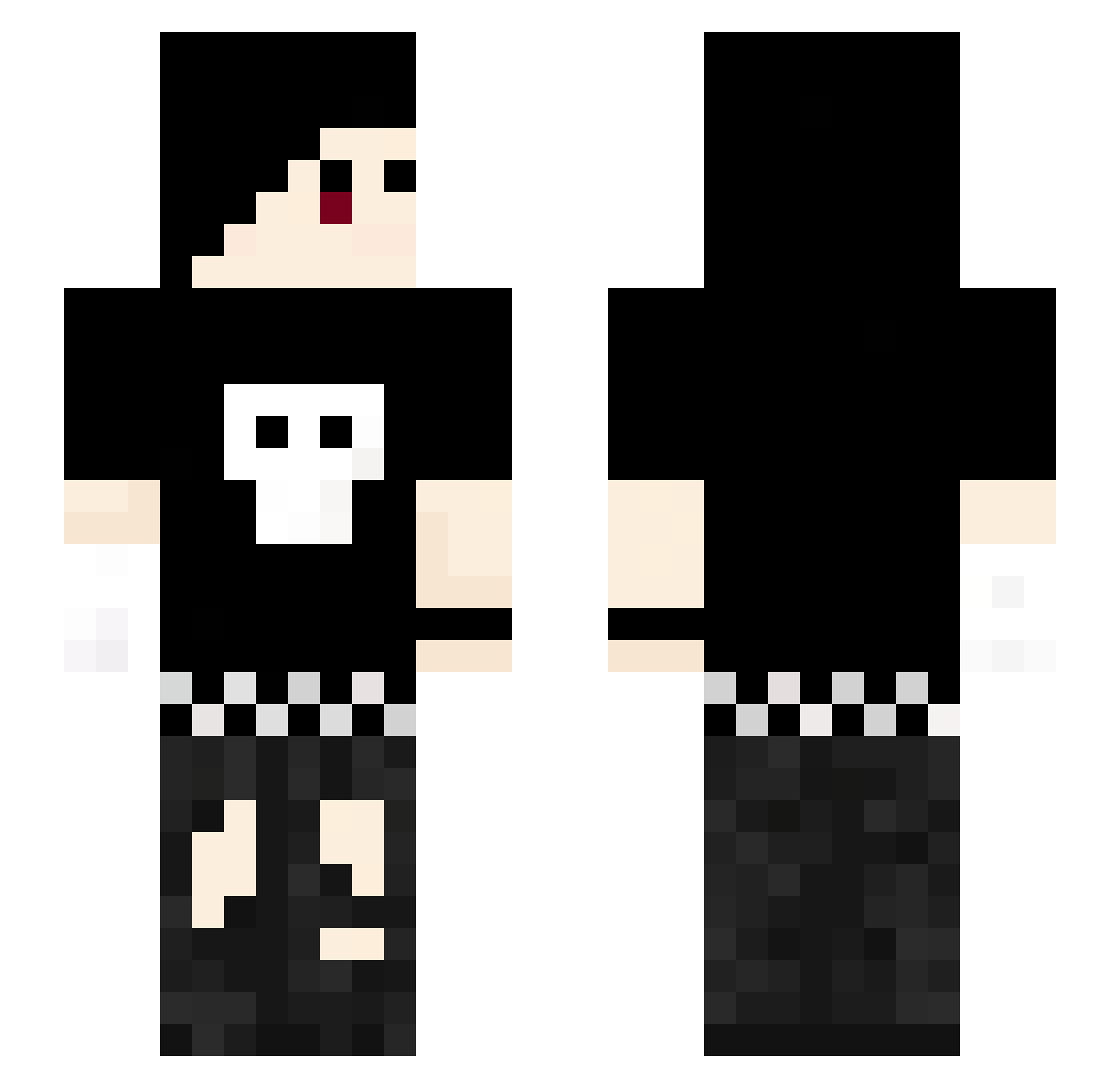 APHYRITH Minecraft skin, front and back view