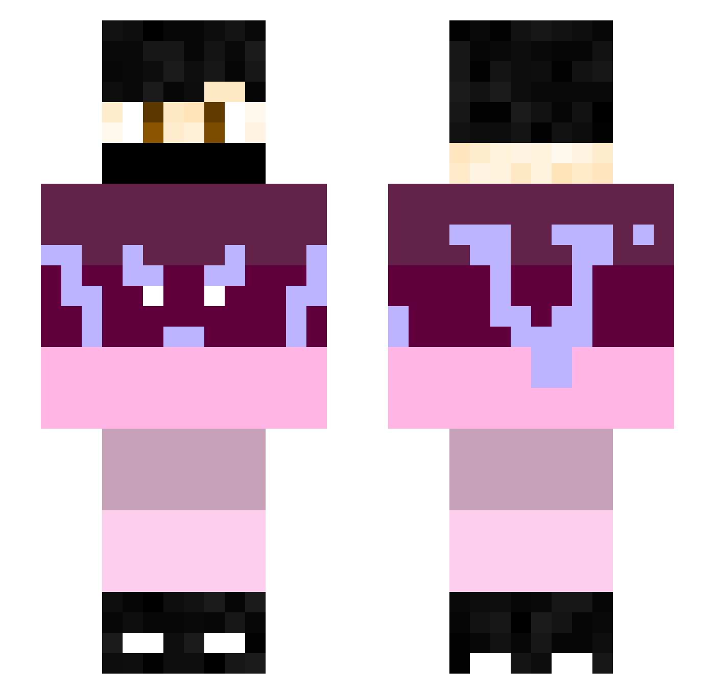 aguslarroca Minecraft skin, front and back view