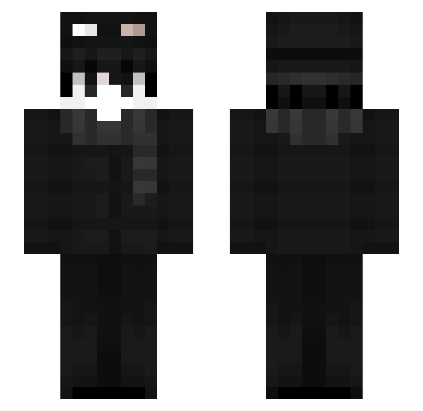 yeonyoult Minecraft skin, front and back view