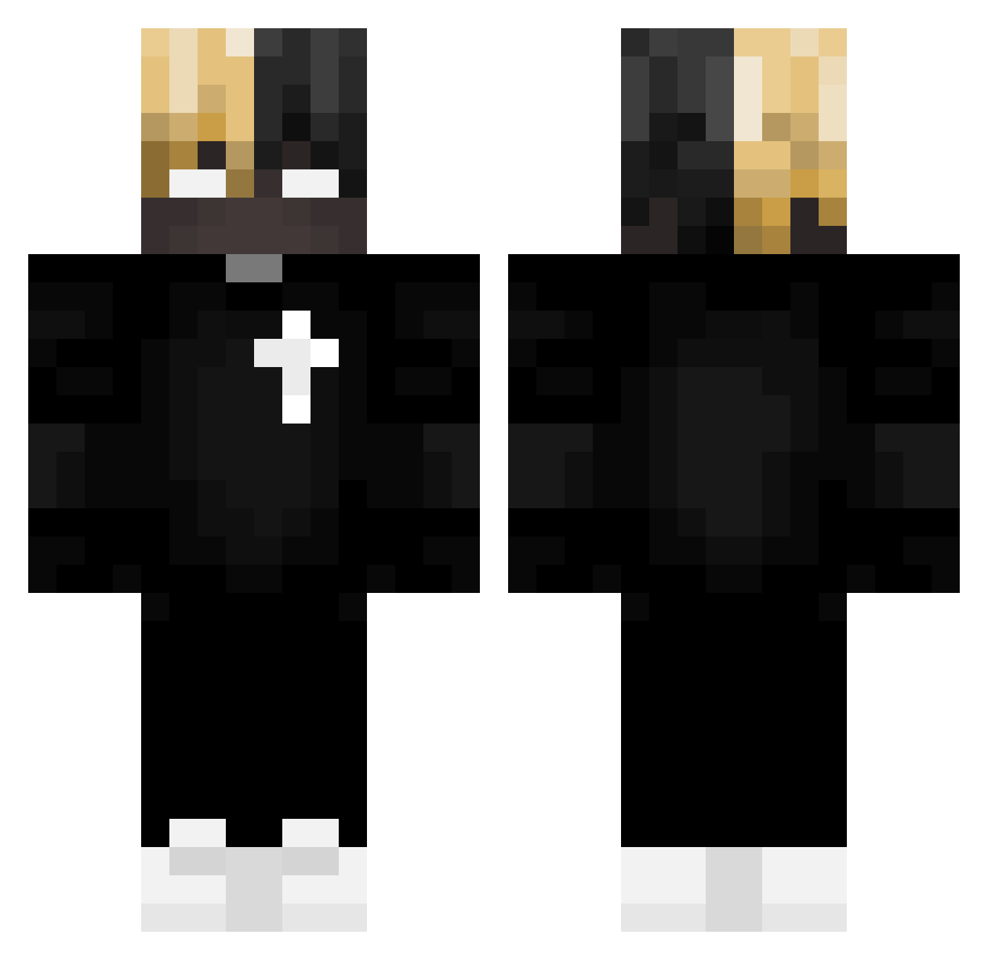 EdwinAkaDerFette Minecraft skin, front and back view
