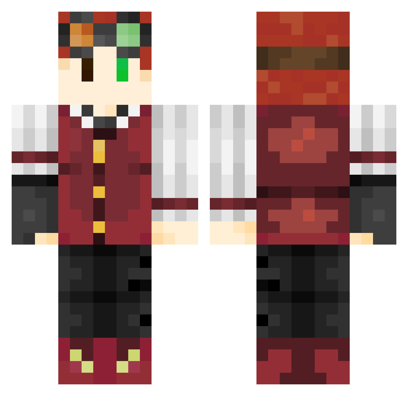Rada Minecraft skin, front and back view