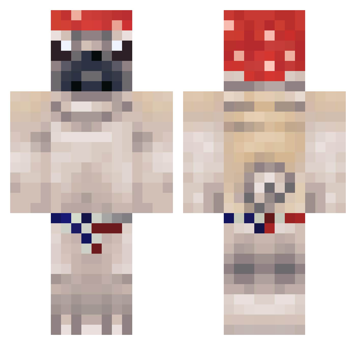 matraxiito Minecraft skin, front and back view