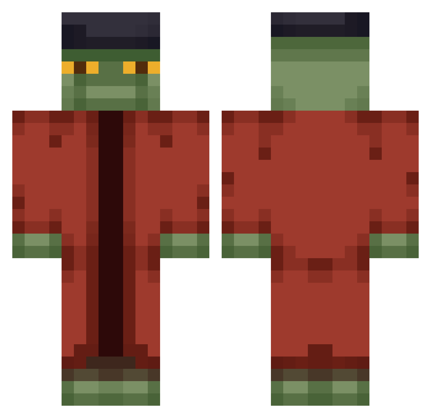 __Forge Minecraft skin, front and back view