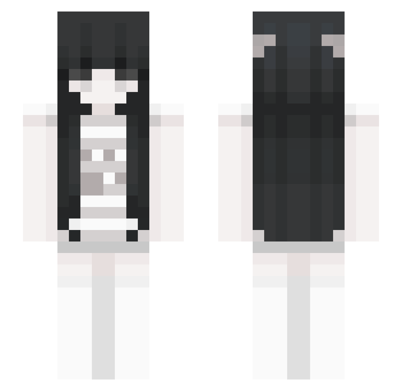 meggyval Minecraft skin, front and back view