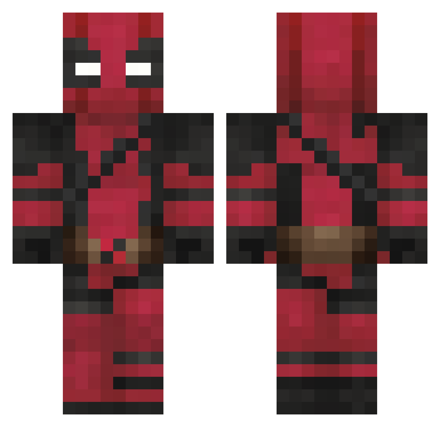 NamelessPrinz Minecraft skin, front and back view