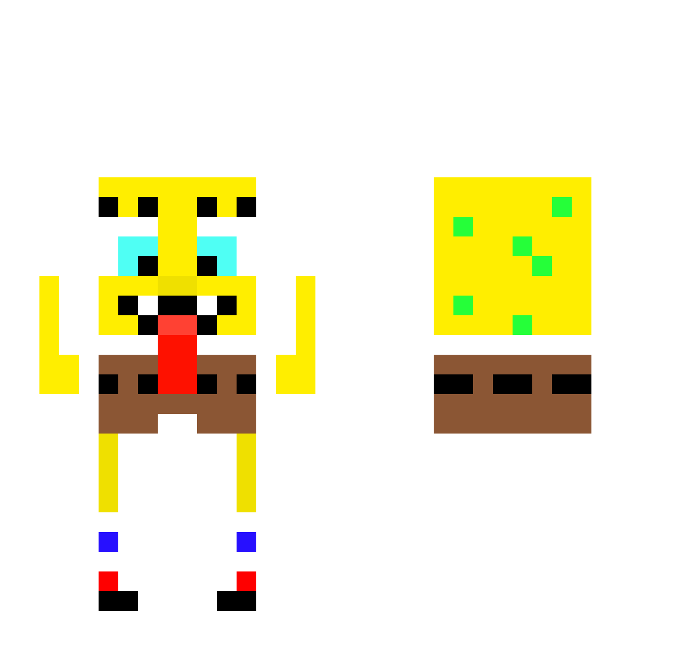 rxmpxge1337 Minecraft skin, front and back view