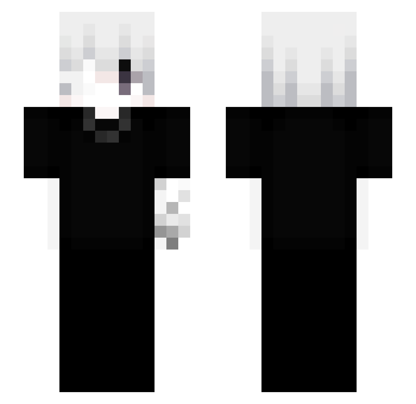 fjgkdt Minecraft skin, front and back view
