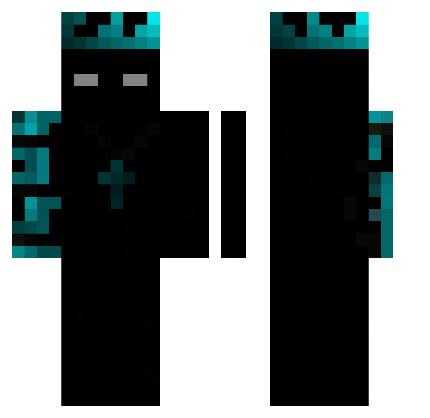 Zyleta_ Minecraft skin, front and back view
