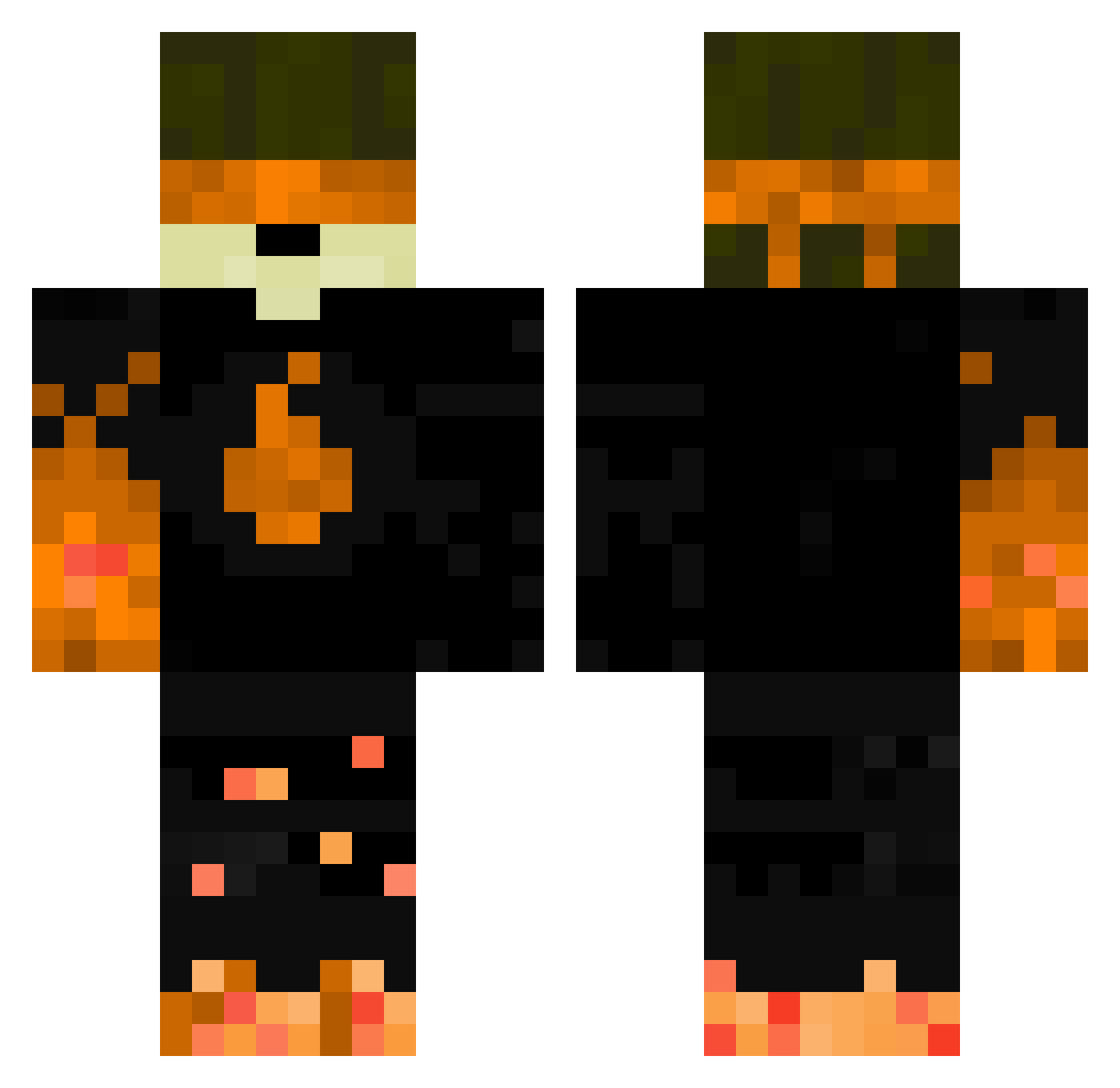 SemM0570 Minecraft skin, front and back view