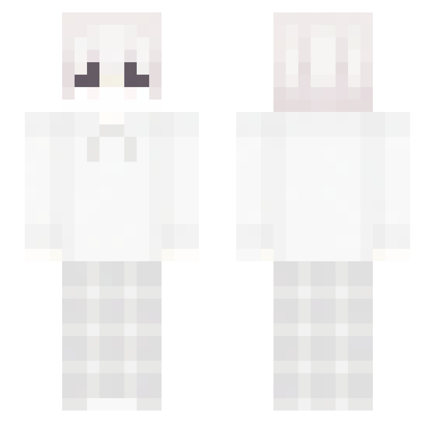 MousqitoQ8 Minecraft skin, front and back view