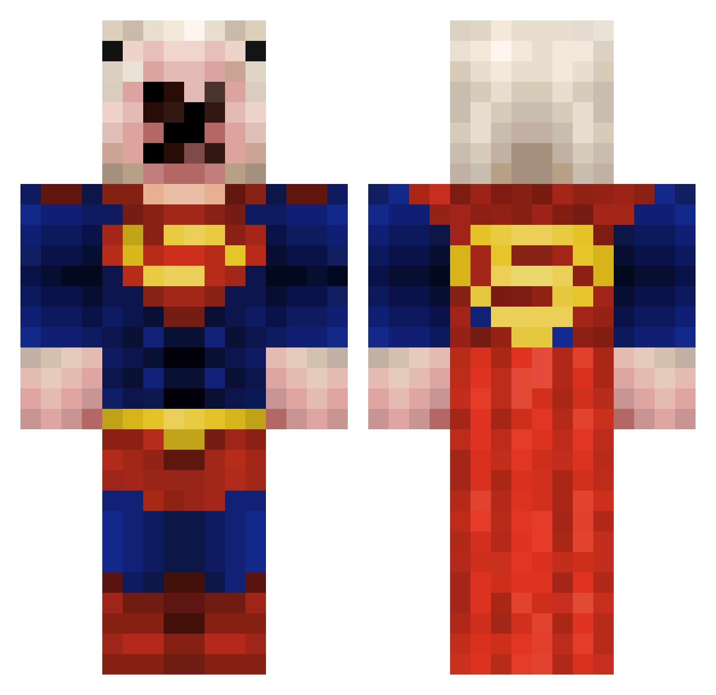 nonory Minecraft skin, front and back view