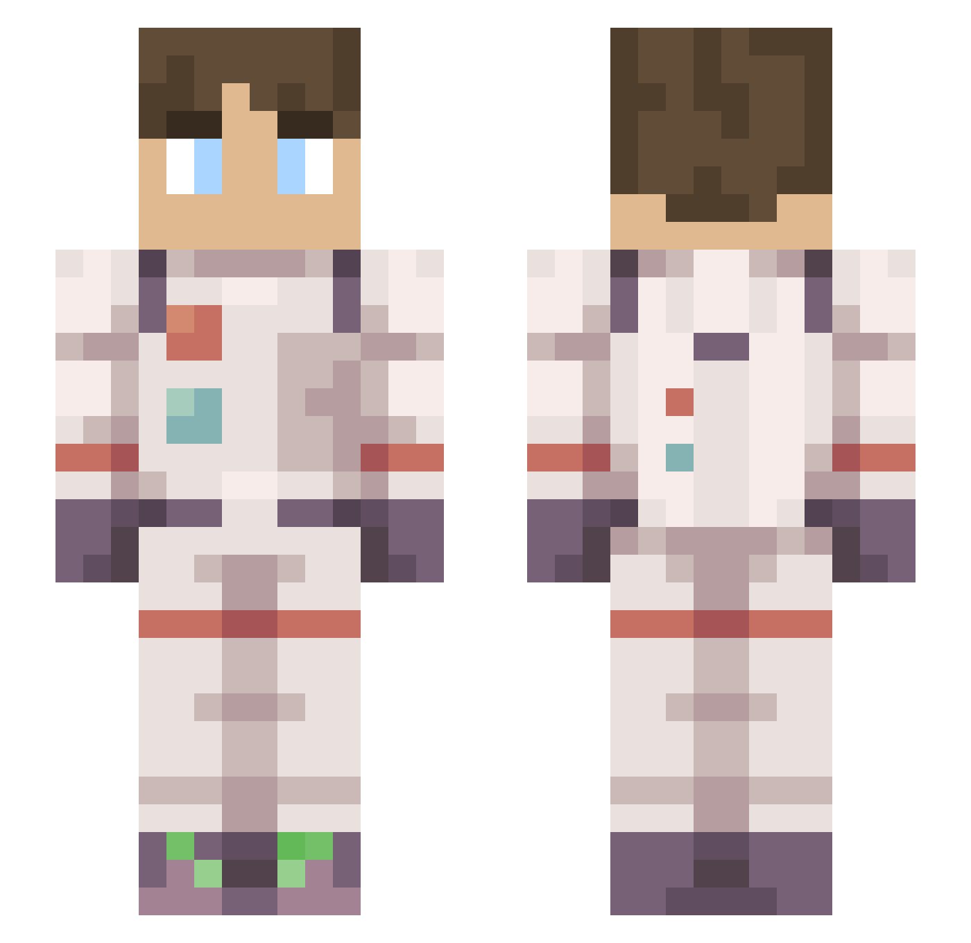Y0UNGLING_SLAYER Minecraft skin, front and back view