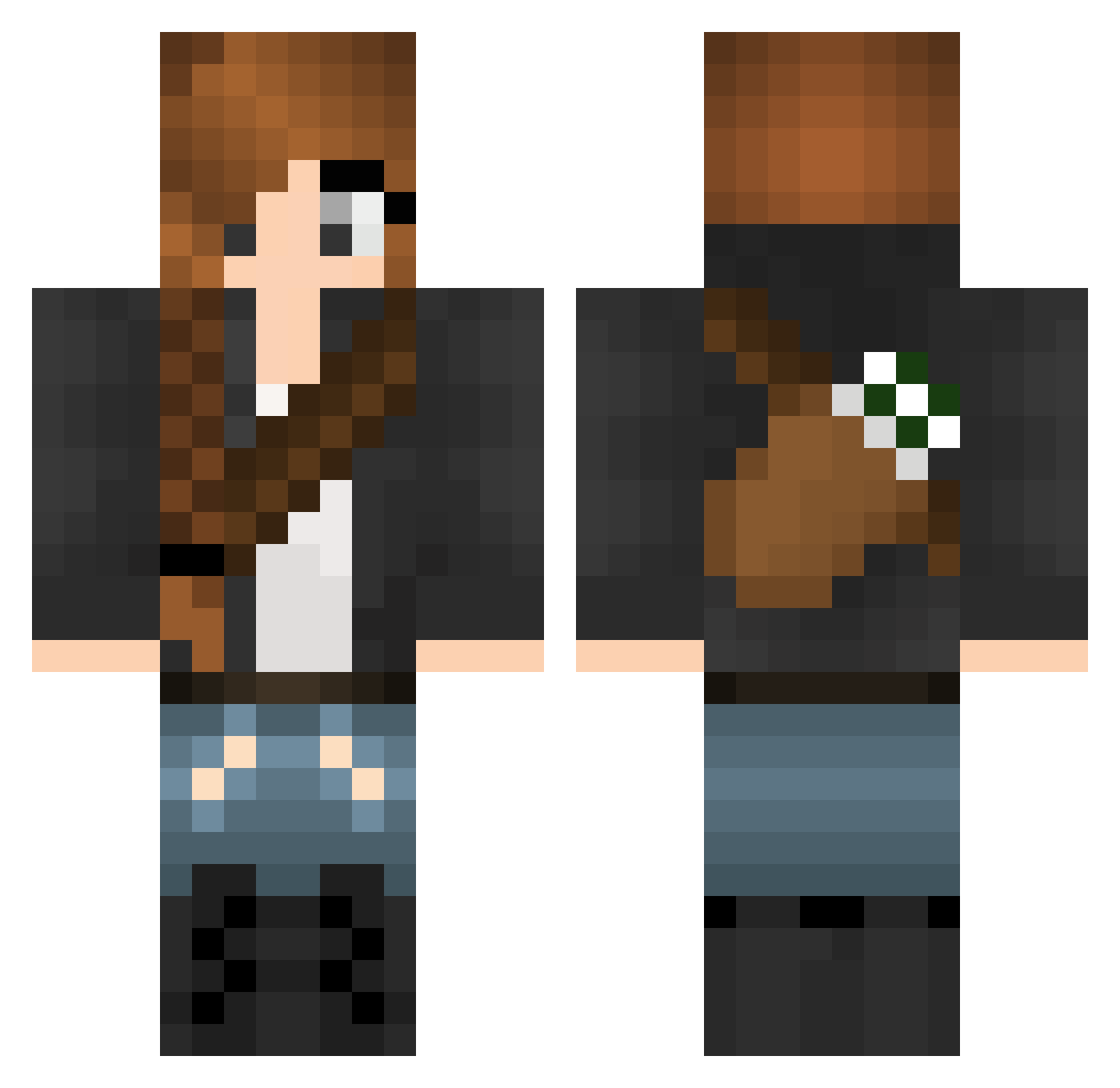 Elsey Minecraft skin, front and back view
