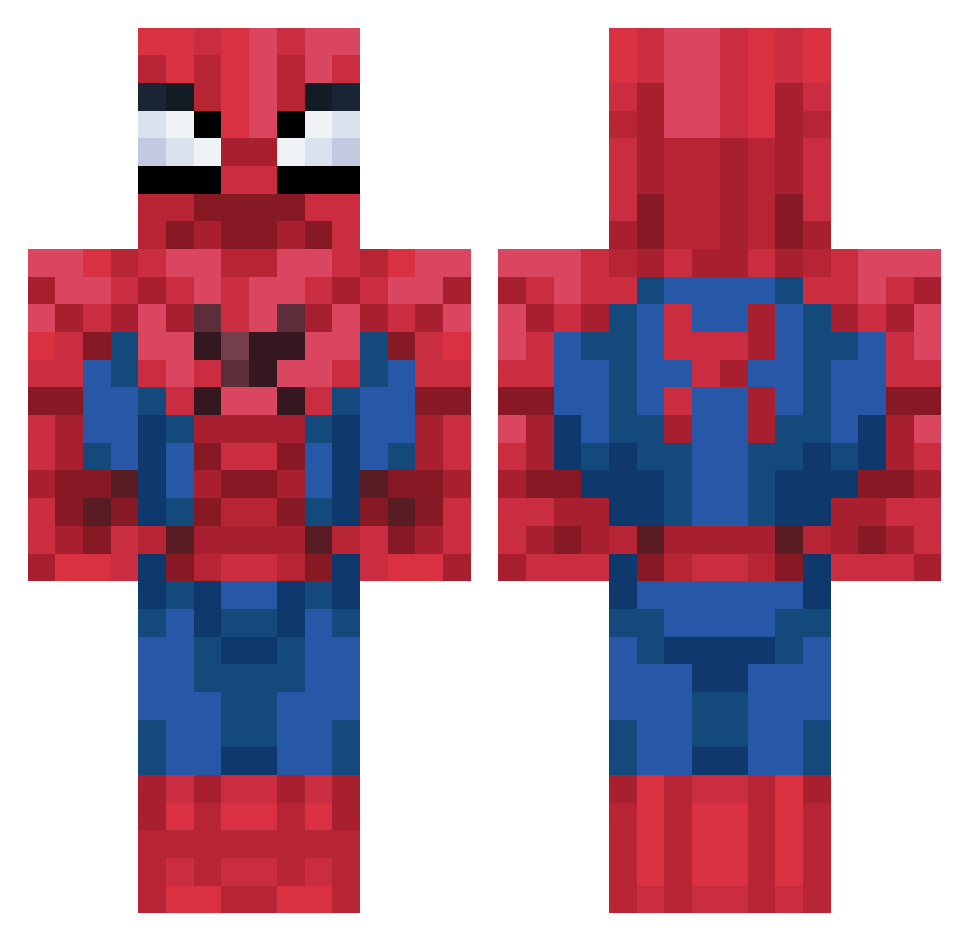 Kdloncho Minecraft skin, front and back view