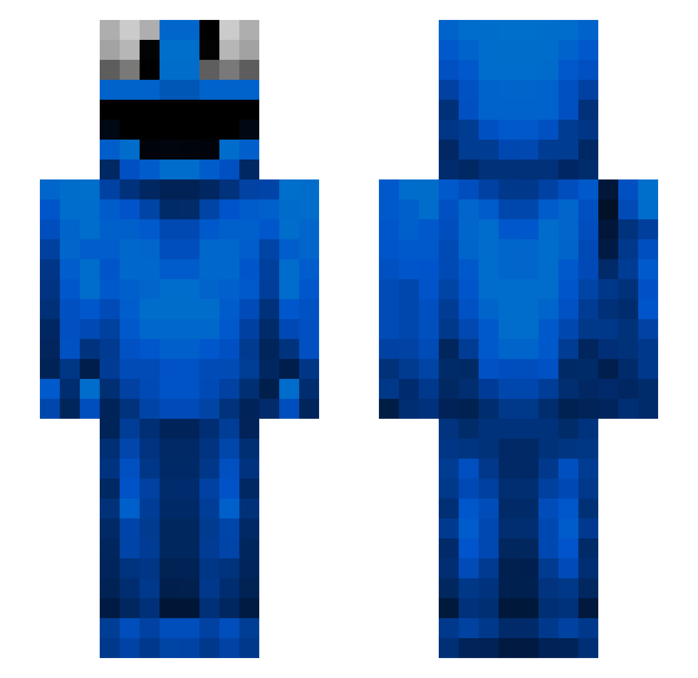 podlany Minecraft skin, front and back view