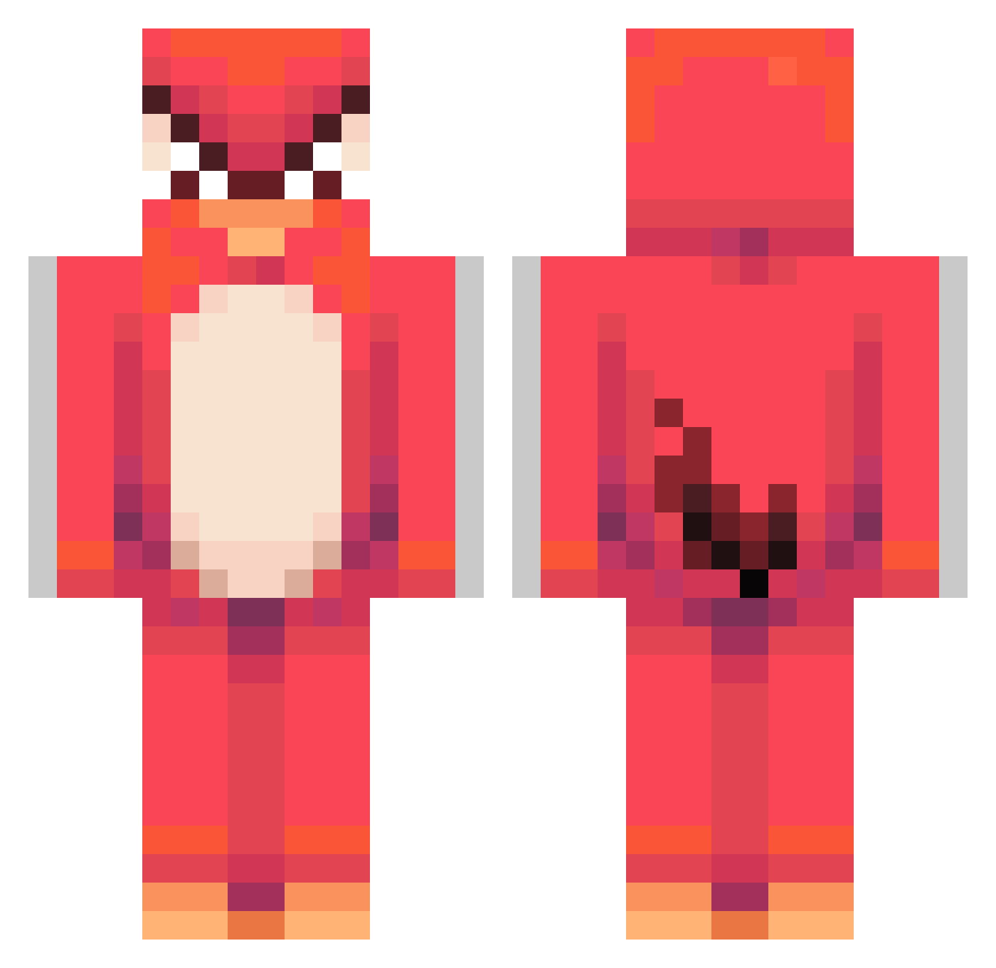 Nexisprime1 Minecraft skin, front and back view