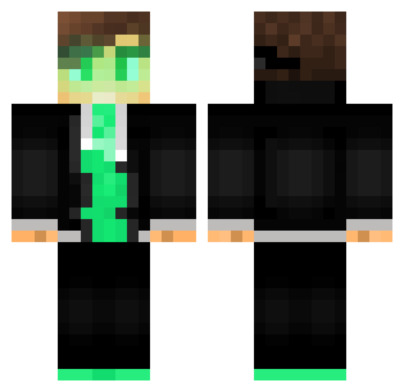 remove0 Minecraft skin, front and back view