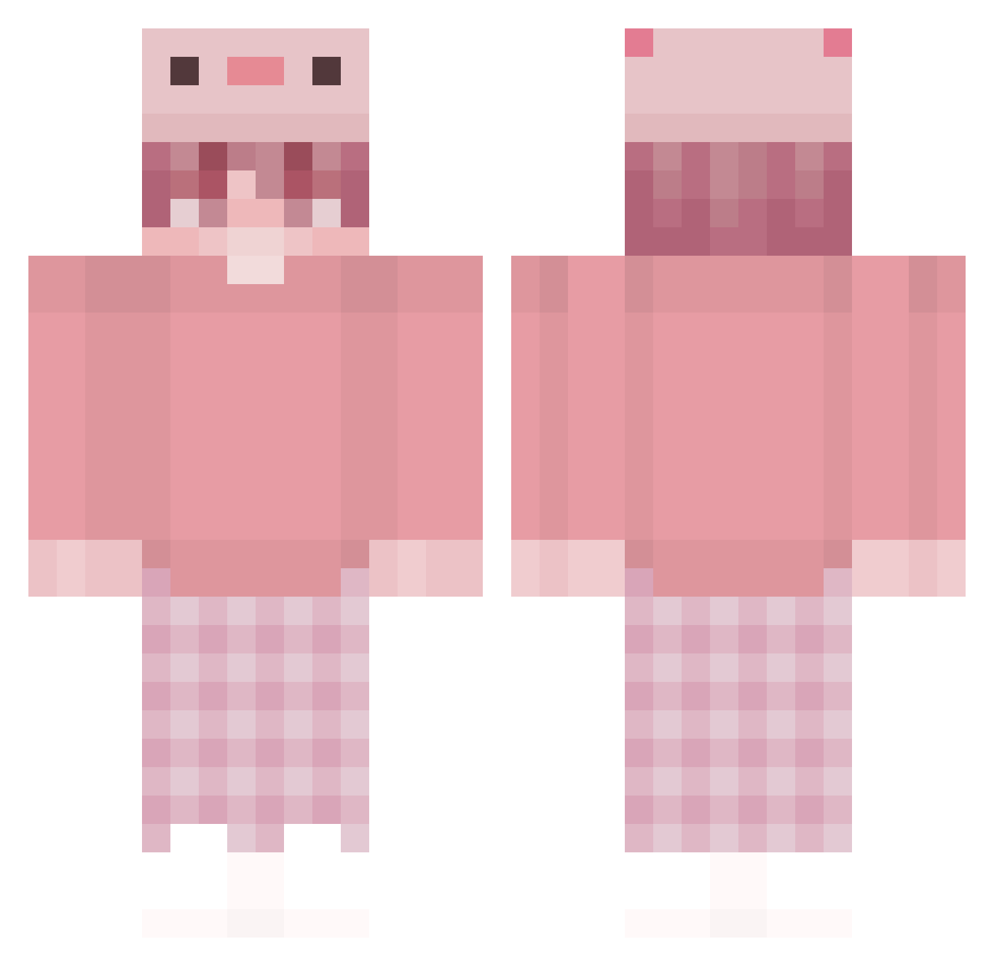 yejoong Minecraft skin, front and back view