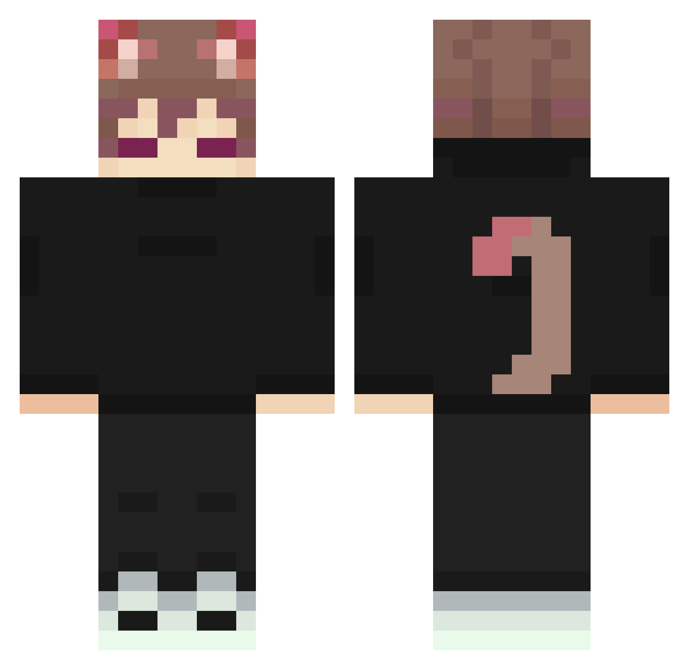Tea_Keeper Minecraft skin, front and back view