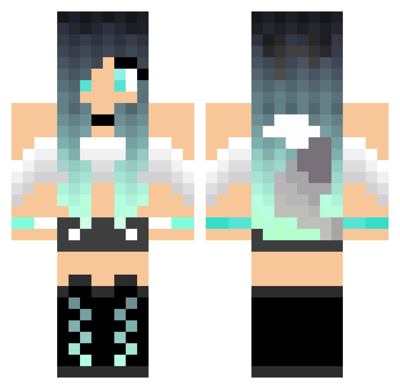 CHunt2002 Minecraft skin, front and back view